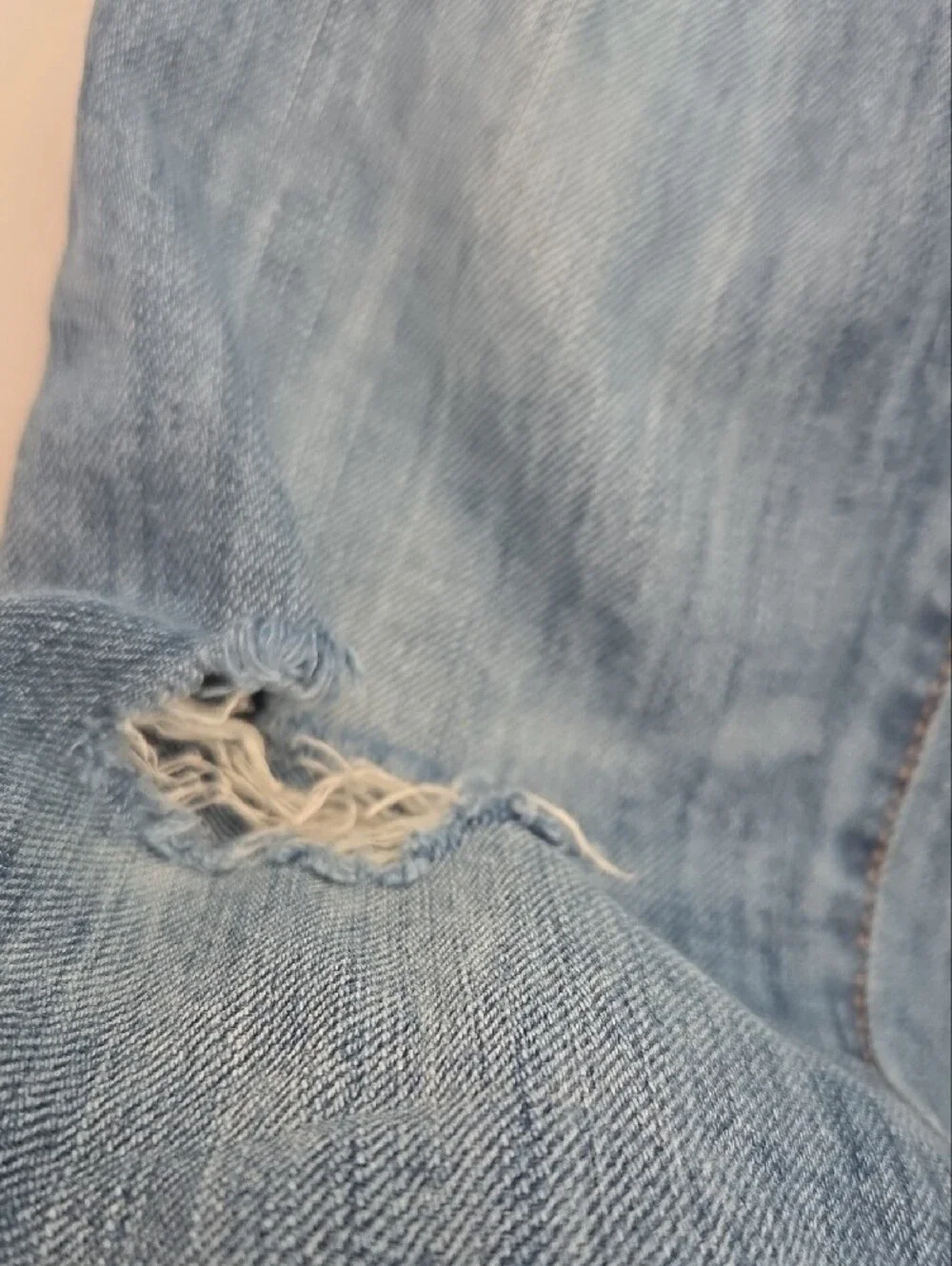 GAP denim garment in classic blue with contrast stitching